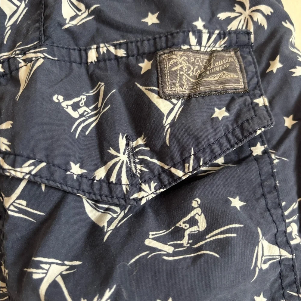 Men’s Polo Ralph Lauren drawstring swim trunks size L - Picture 4 of 6